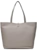 COCCINELLE Leren schoudertas grijs - (B)45 x (H)32 x (D)14 cm