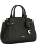 COCCINELLE Leder-Henkeltasche in Schwarz - (B)22,5 x (H)18 x (T)13,5 cm