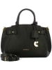 COCCINELLE Leder-Henkeltasche in Schwarz - (B)22,5 x (H)18 x (T)13,5 cm