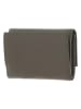 COCCINELLE Leren portemonnee kaki - (B)14 x (H)10 x (D)2 cm
