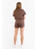 Stronger Sweatshorts "Pebble" in Braun