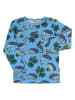 Småfolk Longsleeve "Igel" in Hellblau/ Bunt