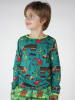Småfolk Longsleeve "Machines" groen/meerkleurig
