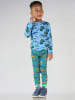 Småfolk Legging "Herfst" blauw/meerkleurig