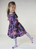 Småfolk Kleid "Brombeeren" in Lila/ Bunt