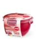 Emsa Mikrowellendosen "Clip & Micro" in Rot - 1,1 l