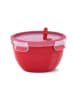 Emsa Mikrowellendosen "Clip & Micro" in Rot - 1,1 l