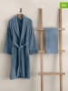 Colourful Cotton 2-delige set: badjas en handdoek blauw