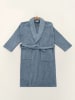 Colourful Cotton 2-delige set: badjas en handdoek blauw
