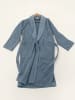 Colourful Cotton 2-delige set: badjas en handdoek blauw