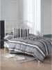 Colourful Cotton Beddengoedset "Dakar" zwart/wit/lichtgrijs