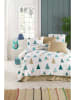 Colourful Cotton Beddengoedset "Puantiye" wit/meerkleurig