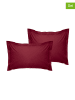 Colourful Cotton 2-delige set: renforcé kussenhoezen bordeaux