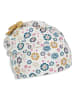 Sterntaler Czapka beanie "Blume" w kolorze biało-żółto-niebieskim