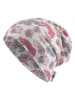 Sterntaler Beanie "Leopard" in Creme/ Pink
