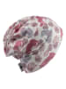 Sterntaler Beanie "Leopard" in Creme/ Pink