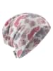 Sterntaler Beanie "Leopard" in Creme/ Pink