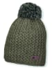 Sterntaler Muts met pompon kaki