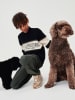 name it Sweatshirt "Borde" zwart/crème