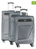 Geographical Norway 3tlg. Softcase-Trolleyset "Show" in Grau