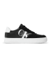 CALVIN KLEIN JEANS Leren sneakers zwart/wit