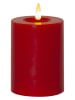 STAR Trading LED-Wachskerze "Flamme Flow" in Rot - (H)12,5 cm