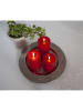 STAR Trading LED-Wachskerze "Flamme Flow" in Rot - (H)12,5 cm