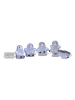 STAR Trading 5-delige set: decoratieve ledfiguren "Crystalo" wit/zwart - (L)130 cm