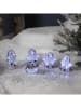 STAR Trading 5-delige set: decoratieve ledfiguren "Crystalo" wit/zwart - (L)130 cm