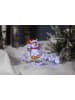 STAR Trading 5-delige set: decoratieve ledfiguren "Crystalo" wit/zwart - (L)130 cm