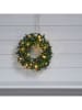 STAR Trading LED-Stechpalmenkranz "Holly" in Grün - Ø 30 cm