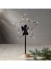 STAR Trading Staande ledlamp "Glimta" zwart/lichtbruin - (H)42 cm