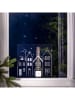 STAR Trading Ledvensterdecoratie "Windo" wit/transparant - (B)22,5 x (H)21 cm