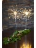 STAR Trading Gwiazda stojąca 3D LED "Firework" w kolorze srebrnym - wys. 50 cm