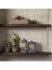 STAR Trading 2-delige set: decoratieve ledobjecten "Huis" grijs/meerkleurig - (H)14,5 cm