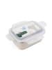 done by deer Roestvrijstalen lunchbox "Croco" zilverkleurig - (B)18 x (H)7,5 x (D1)4 cm