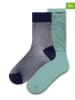 Happy Socks 2-delige set: sokken donkerblauw/mintgroen