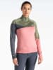 Dare 2b Koszulka funkcyjna "Ice II CoreStretch" w kolorze różowo-oliwkowo-antracytowym