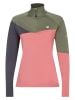 Dare 2b Koszulka funkcyjna "Ice II CoreStretch" w kolorze różowo-oliwkowo-antracytowym