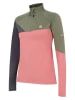 Dare 2b Functionele longsleeve "Ice II CoreStretch" lichtroze/kaki/antraciet