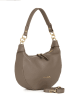 Anna Morellini Leren schoudertas "Fosca" taupe - (B)29 x (H)23 x (D)10 cm