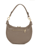 Anna Morellini Leren schoudertas "Fosca" taupe - (B)29 x (H)23 x (D)10 cm