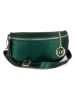 Mia Tomazzi Leder-Gürteltasche "Perugino" in Dunkelgrün - (B)23 x (H)13 x (T)2 cm