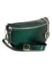 Mia Tomazzi Leder-Gürteltasche "Perugino" in Dunkelgrün - (B)23 x (H)13 x (T)2 cm