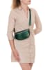 Mia Tomazzi Leder-Gürteltasche "Perugino" in Dunkelgrün - (B)23 x (H)13 x (T)2 cm