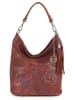 Mia Tomazzi Leren schoudertas "Benaco" bruin - (B)28 x (H)31 x (D)15 cm