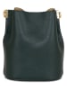 Mia Tomazzi Leren schoudertas "Vepra" donkergroen - (B)140 x (H)23,5 x (D)2 cm