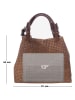Lucca Baldi Leren schoudertas "Fosdinovo" cognackleurig - (B)37 x (H)45 x (D)15 cm