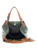 Lucca Baldi Leren schoudertas "Fosdinovo" groen - (B)37 x (H)45 x (D)15 cm