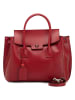Lucca Baldi Leren handtas "Pomarance" rood - (B)40 x (H)40 x (D)14 cm